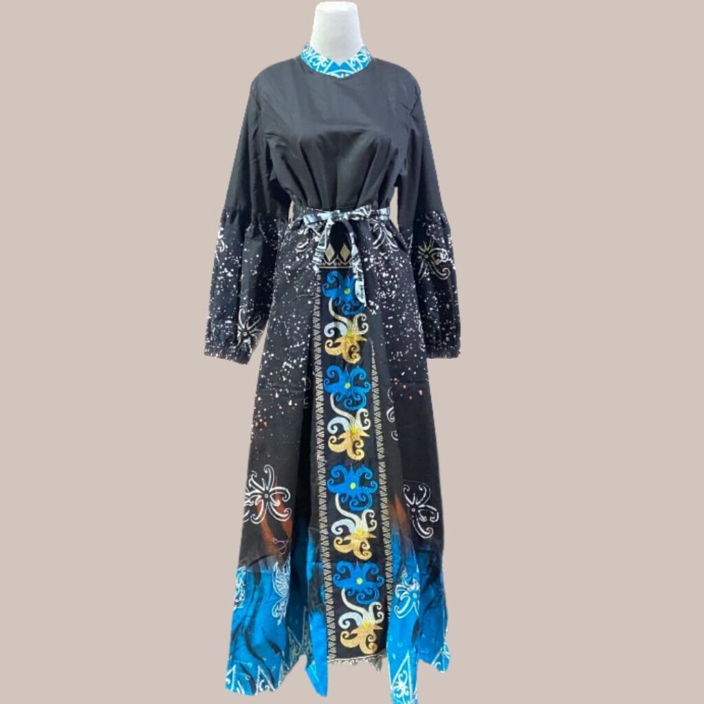 Gamis-Batik-Kombinasi-Katun-Silk-Kombinasi-1