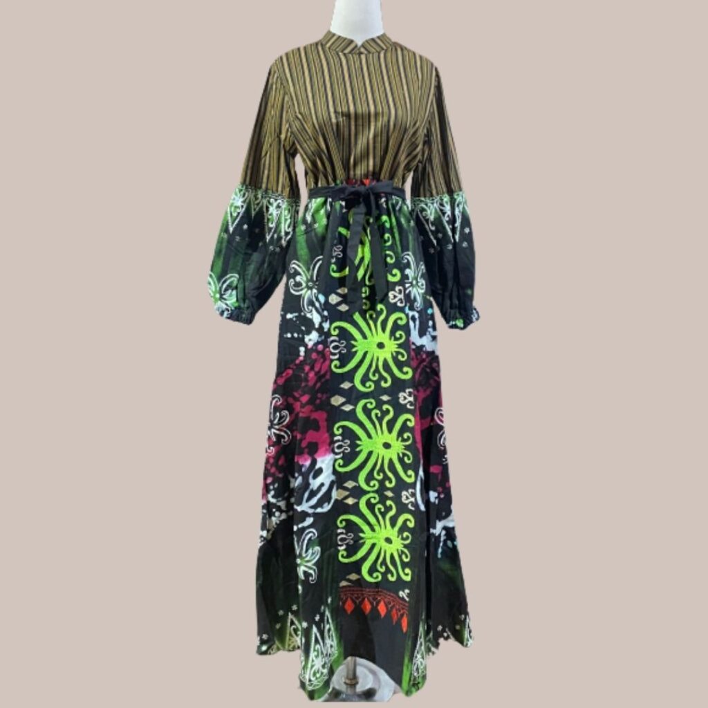 Gamis-Batik-Kombinasi-Katun-Silk-Kombinasi-2