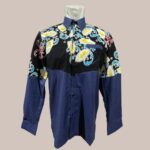 Kemeja-Batik-Cap-Lengan-Panjang-Katun-Prima-Kombinasi-Toyobo